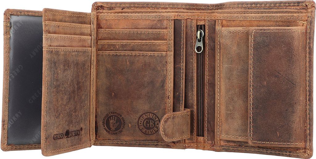 Greenburry Vintage Herren RFID Leder Geldbörse Geldbeutel Produktbild 26