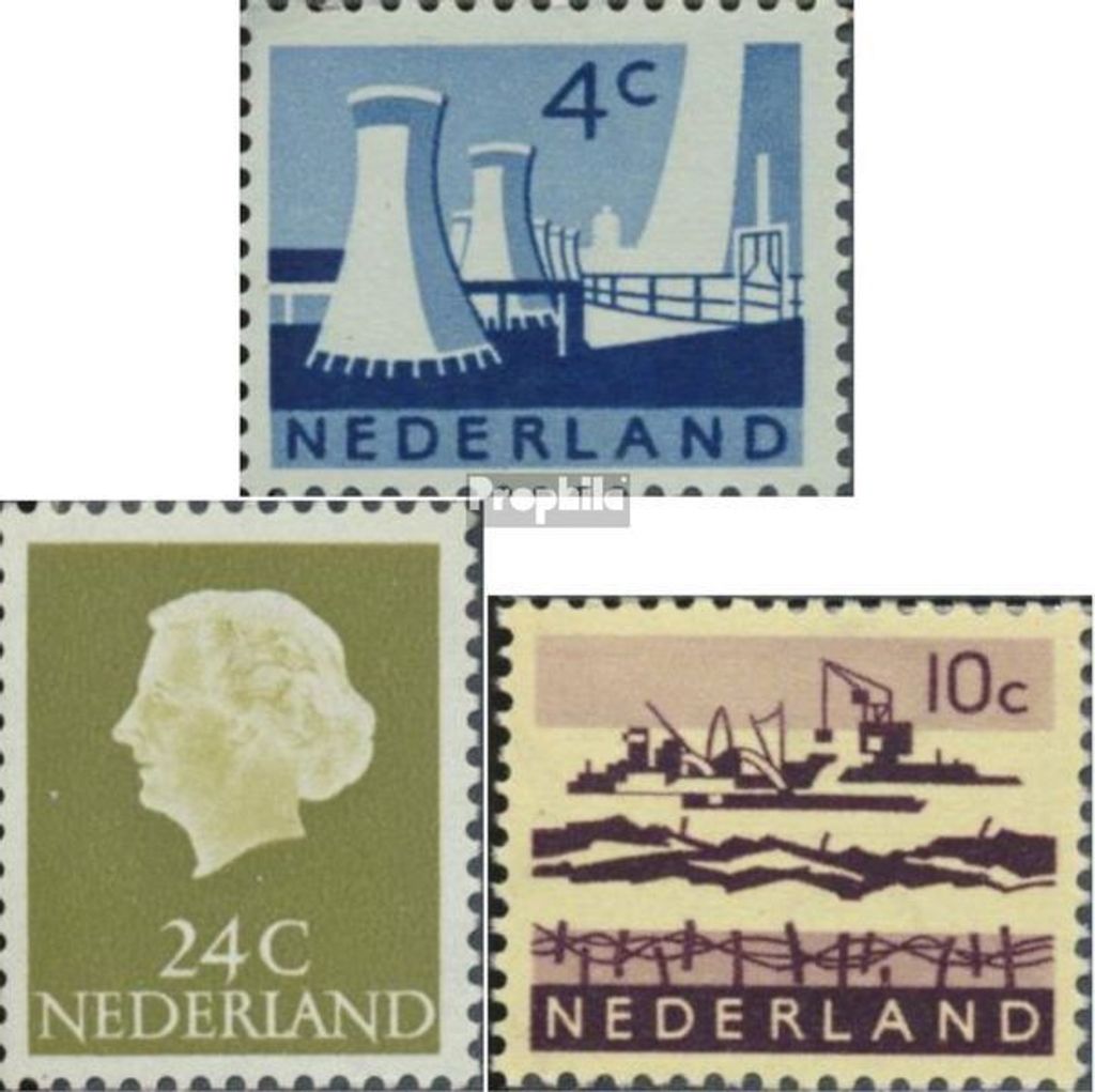 Briefmarken Niederlande 1963 Mi 790,793,800 (kompl.Ausg.) postfrisch Landschaften