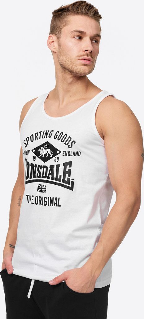 Herren Singlet schmale Passform Doppelpack BIGGIN Black/White 5XL Lonsdale