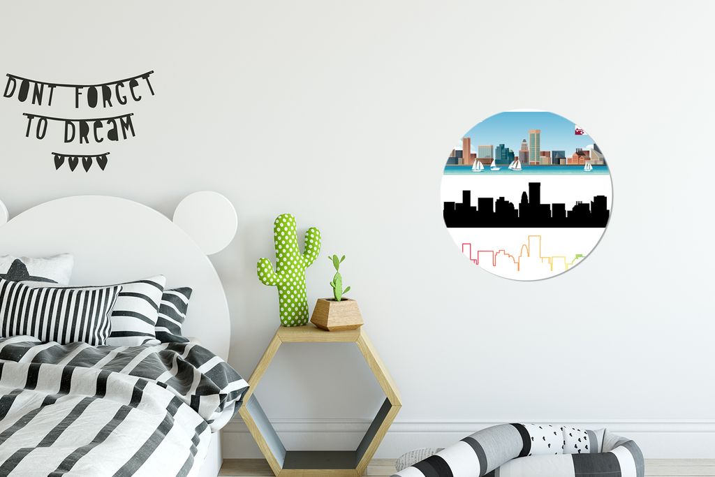 MuchoWow - Schlafzimmer - Bilder - Der Kreis - Kunst für die Wohnung - Plastik - Kunstdruck - Wandbild