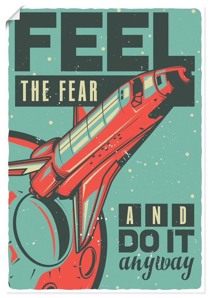 ARTland Poster Space Shuttle Größe: 90x130 cm