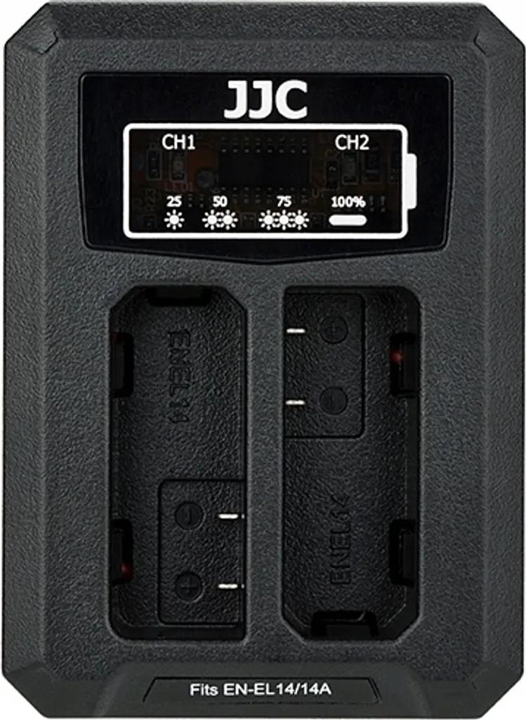 Chargeur USB Double pour Nikon EN-EL14 et EN-EL14a Haute Performance