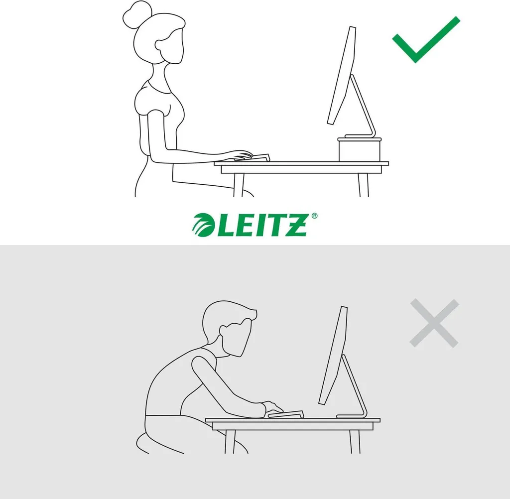 Support de Bureau pour Écran 24 Pouces - Leitz 64340001 Blanc Stable - 8