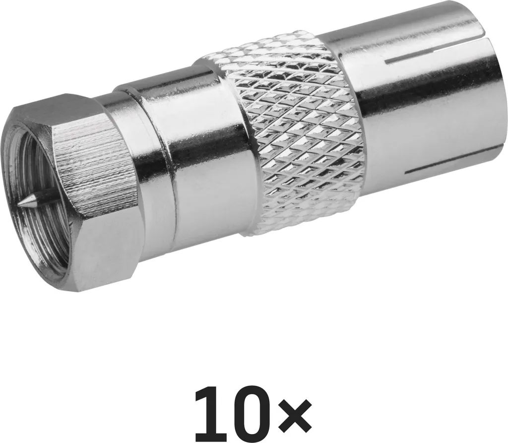 10x Riduttore EMOS R5851 per Cavo TV - Soluzione Rapida Antenna - 2