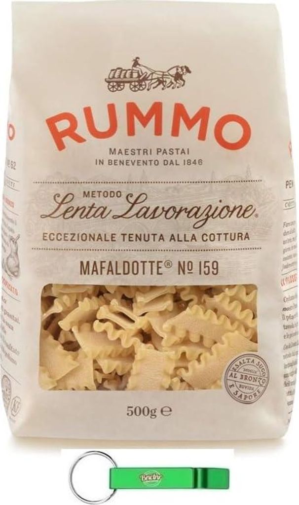 16er-Pack Rummo Pasta Mafaldotte N°159,Italienische Nudeln aus Hartweizengrieß,Italienische Pasta 500g
