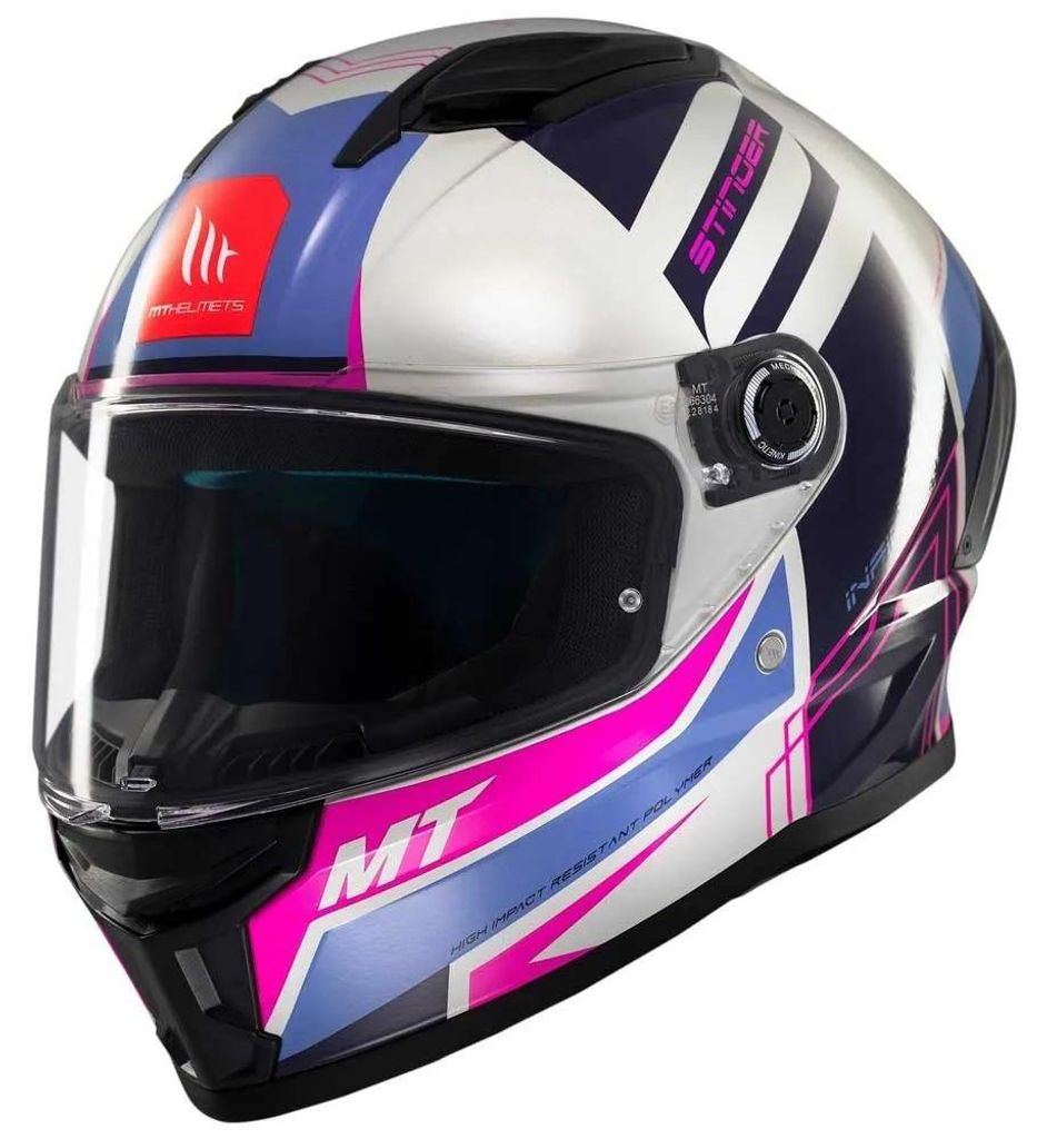 Mt Helmets Stinger 2 Tron Integralhelm Weiß S Weiß S