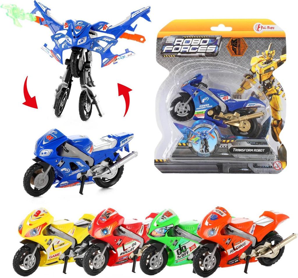 Roboforce robot trasformista moto 6f assortiti. Immagine del prodotto 