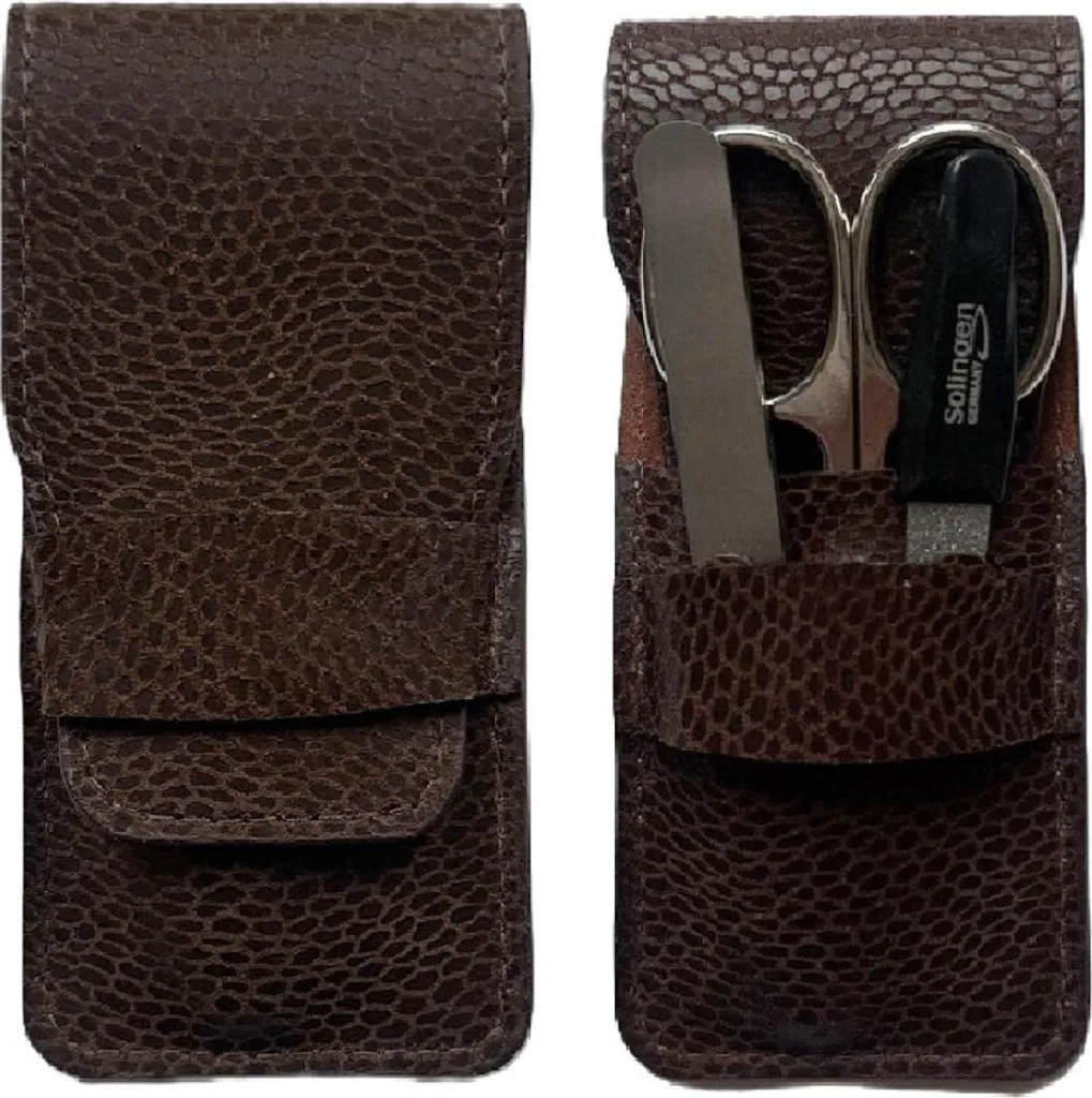 Kit manucure de voyage pour homme format compact 3 pièces pratique