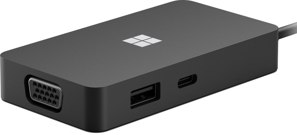 Microsoft USB-C Travel Hub Black, 3.2 Gen 2 (3.1 Gen 2), Obrázek produktu 