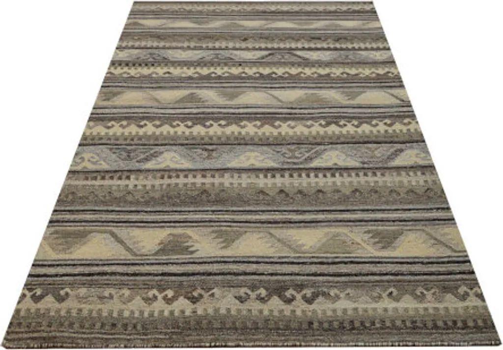 Kelim Naturel 34412 Tapis Tissé Main 120x180 cm - Authenticité Nomade