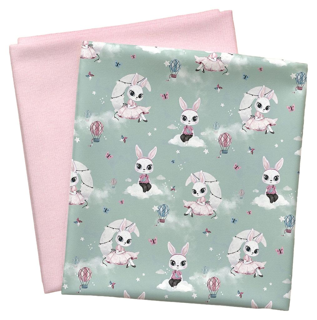 Stoffpaket Kinder 0,5x1,5m Jersey + 0,5x0,7m Bündchen Nähpaket Kinderkleidung