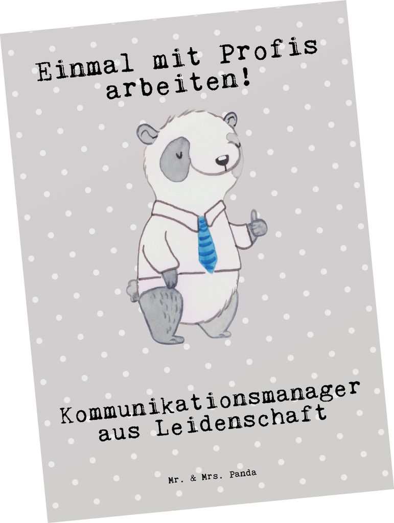 Mr. & Mrs. Panda Grußkarte Kommunikationsmanager Produktbild 