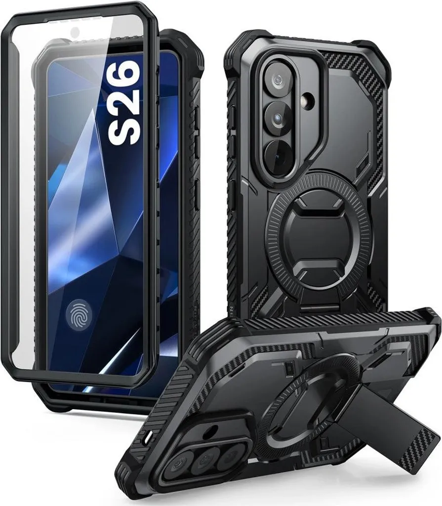 Custodia i-Blason Armorbox per Galaxy S26 MagSafe Nera con Supporto