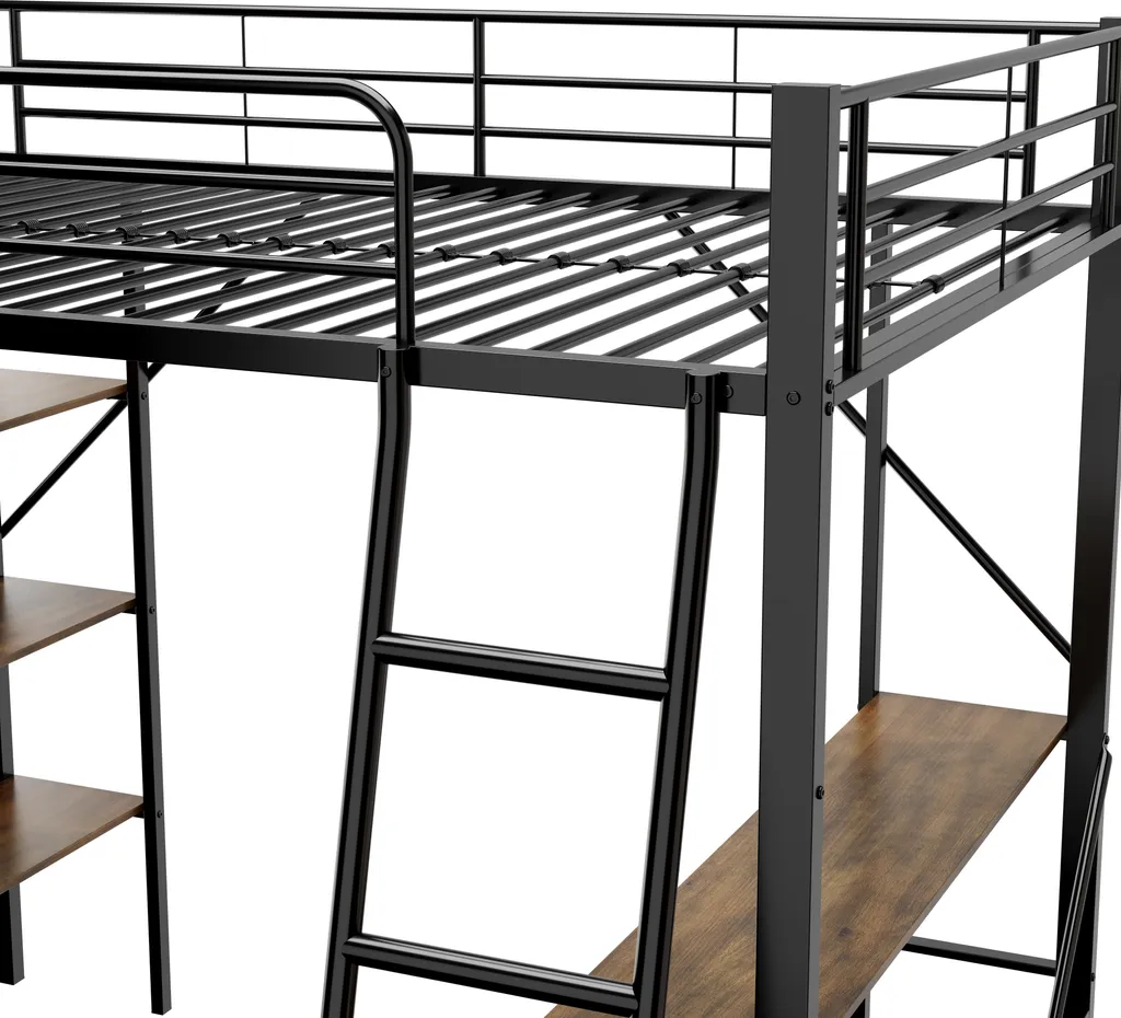 Lit combiné bureau et rangement pour optimiser une petite chambre ado