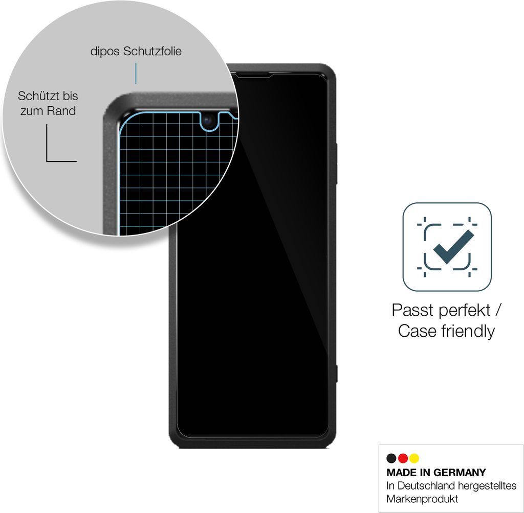 Dipos 6X Matte Schutzfolie Für Sony Xperia Style/T3 | Antireflex, 3H Härte | 2 Stück Made In Germany