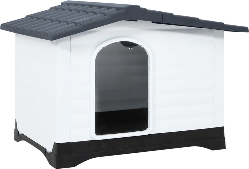 Vidaxl Hund Loft 90,5x68x66 cm Polypropengrau Immagine del prodotto 