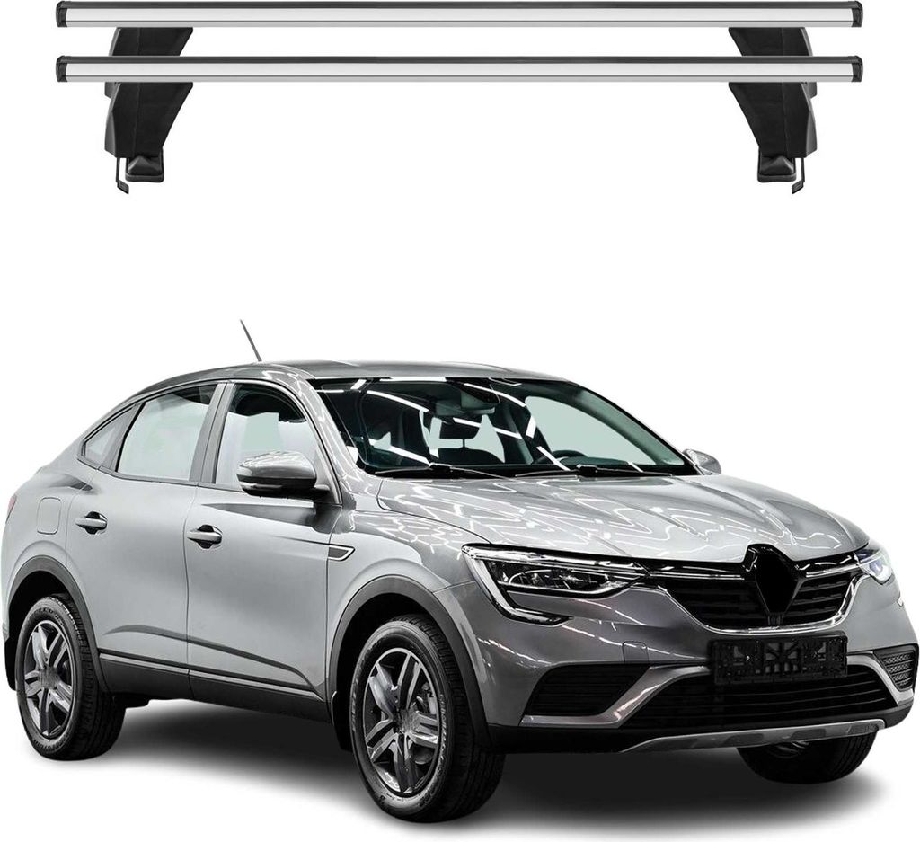 Menabo Dachträger Grundträger für Renault Arkana 2020-2025 Alu Grau 2tlg