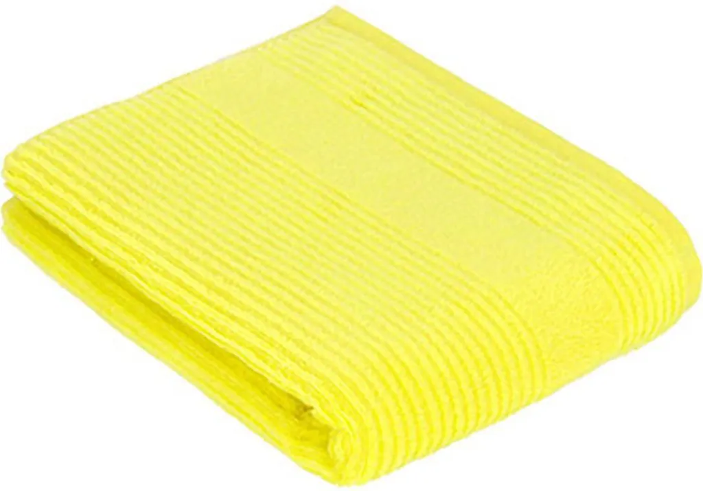 Vossen 119205 | Domani asciugamano da doccia - Colore: Giallo elettrico - Dimensioni: 67 x 140 cm