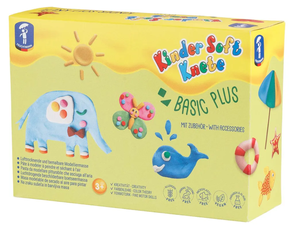 Pâte à modeler enfants Feuchtmann kit créatif propre sans résidus durs
