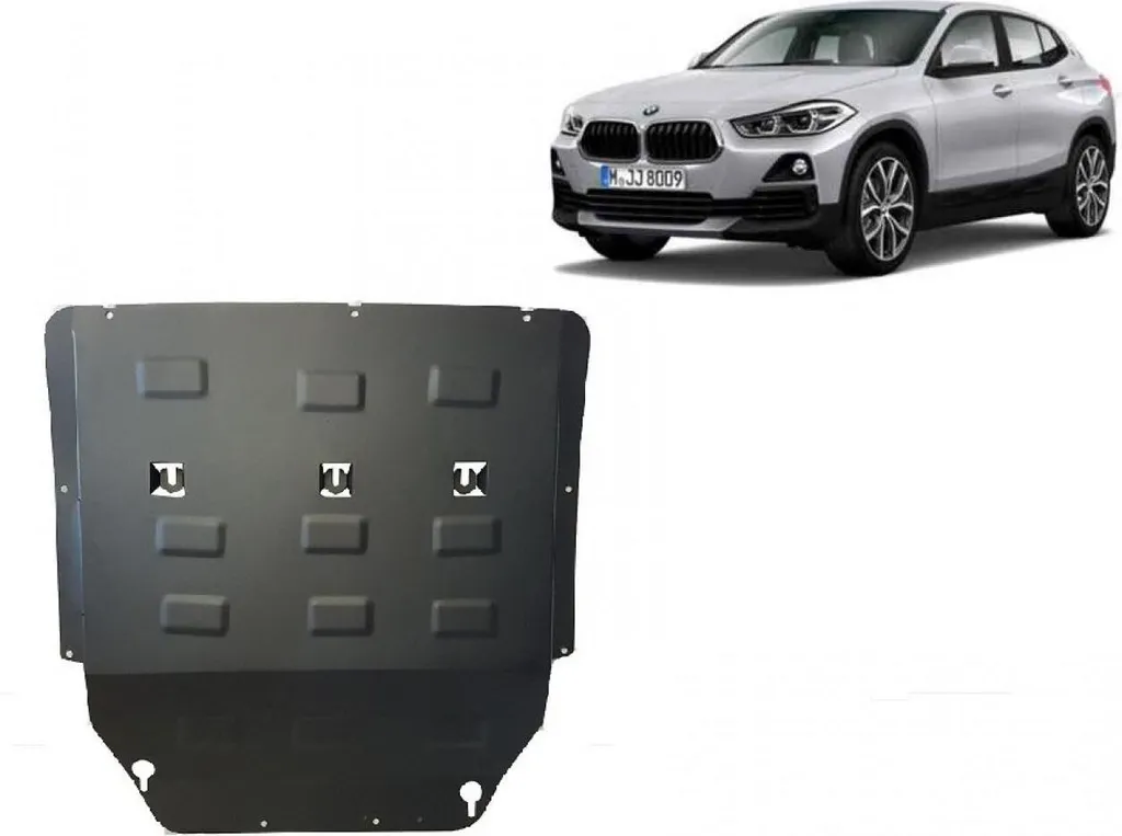 Plaque de protection moteur BMW X2 F39 en acier traité anti-corrosion