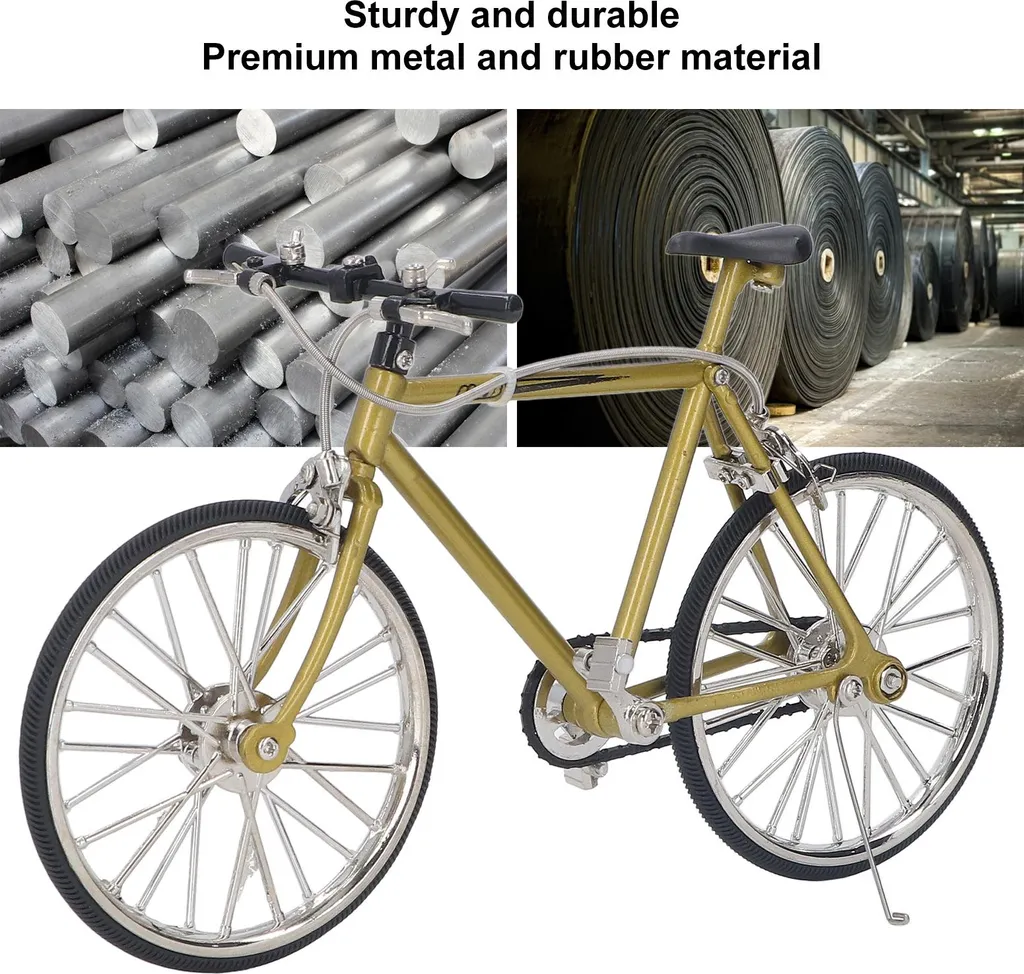 Mini vélo robuste en métal simulation élevée avec pièces amovibles