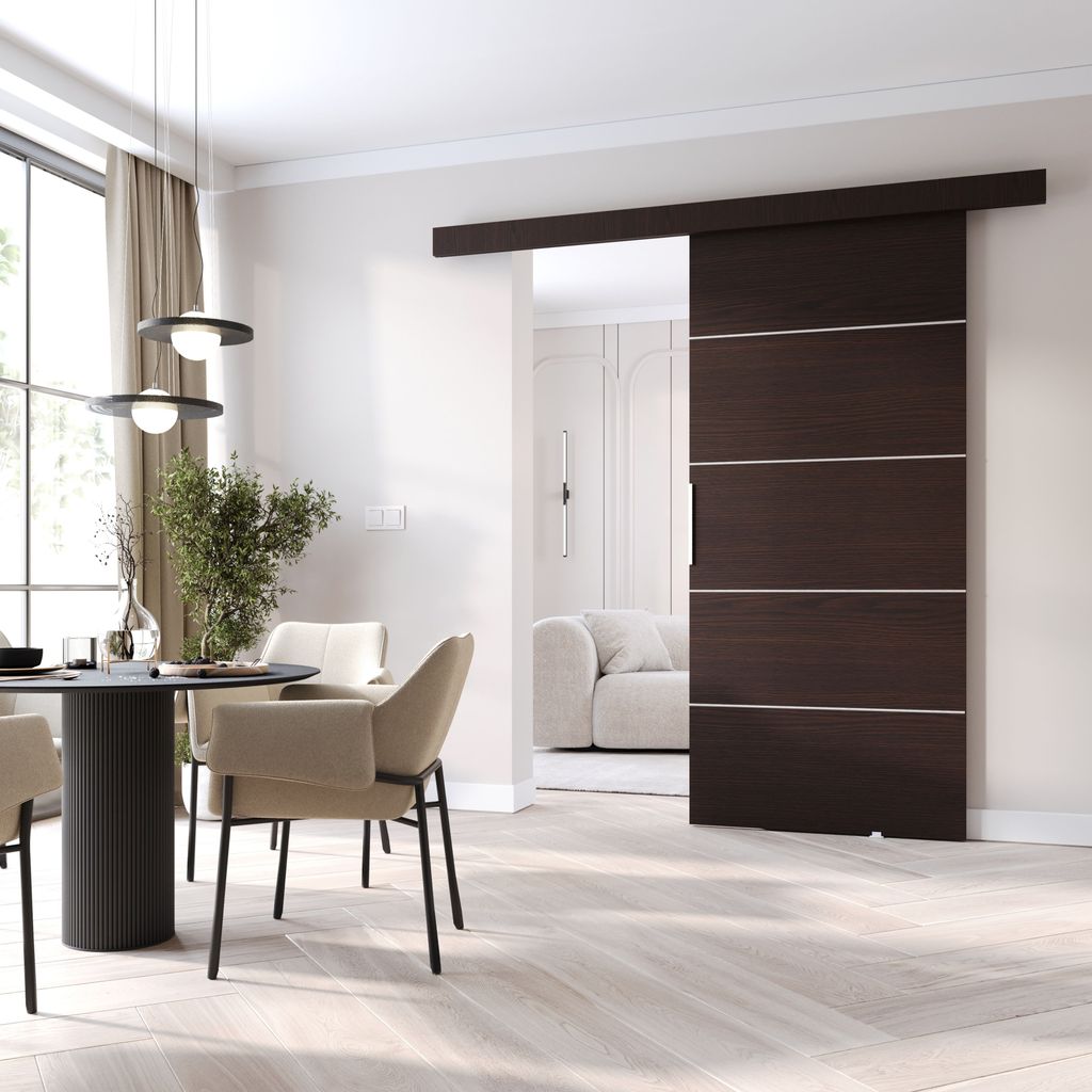 Posuvné interiérové dveře BARRET 2 - 86 cm, wenge Obrázek produktu 