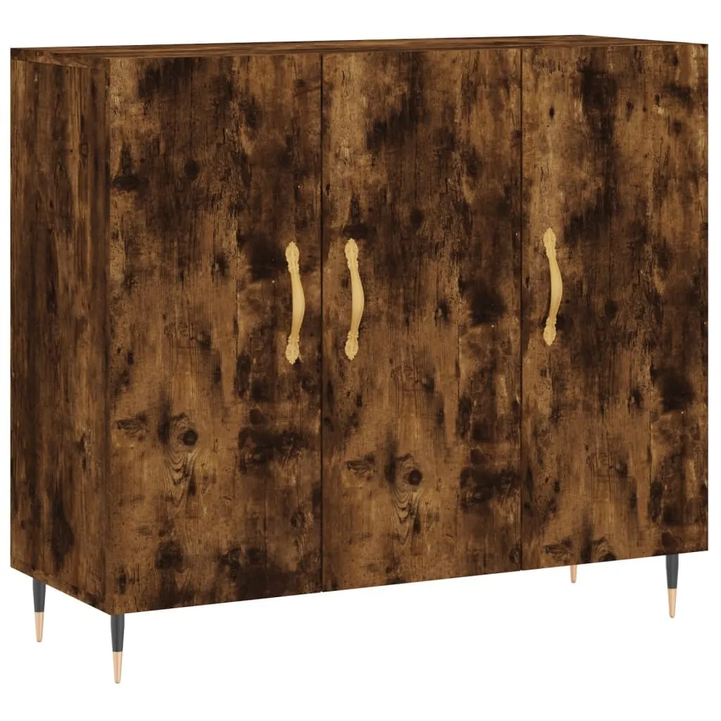 Madia Moderna SYFAX™ Rovere Fumo 90cm - Legno Multistrato Robusto
