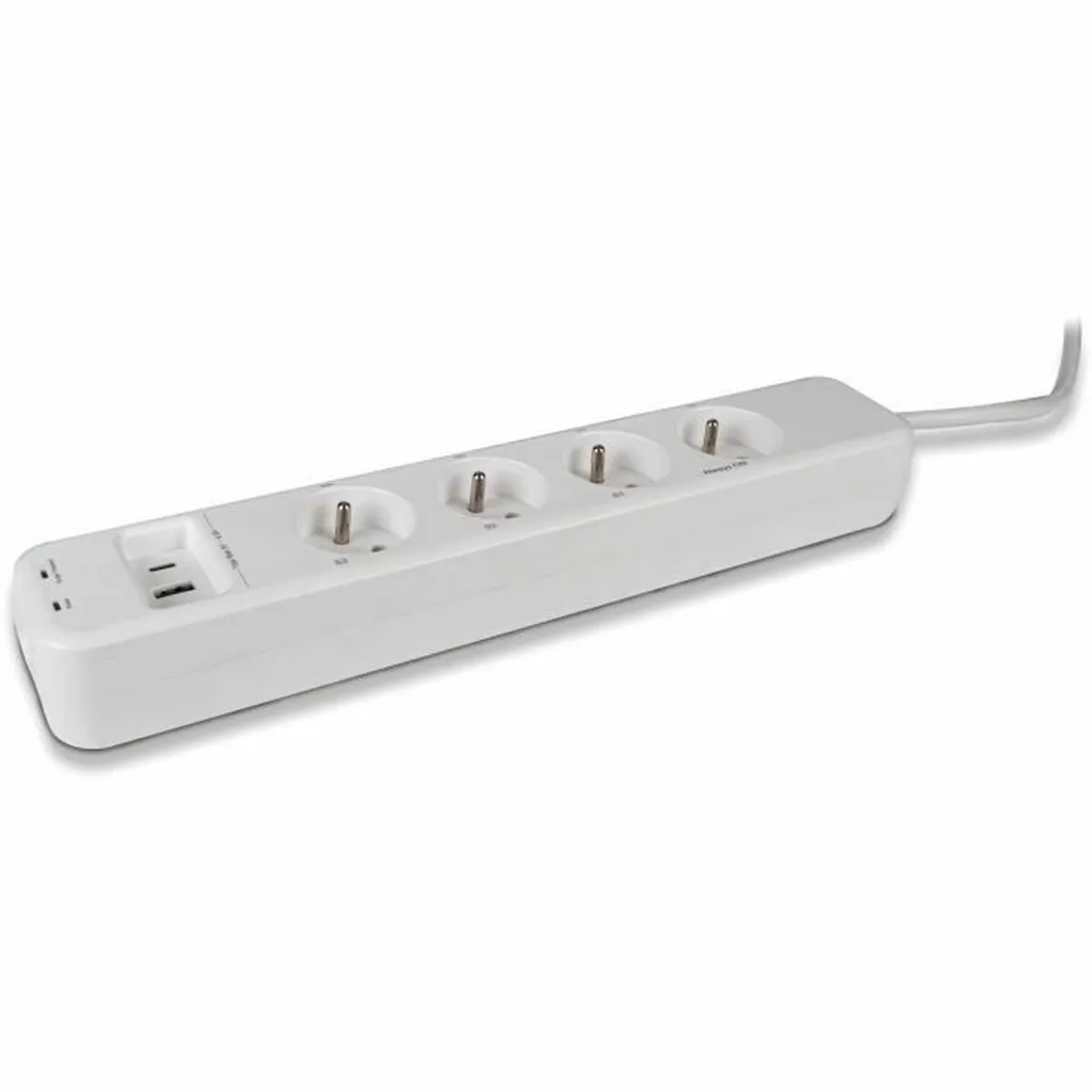 Multiprise connectée WiFi 4 socles et port USB-C SCS Sentinel 240V blanc