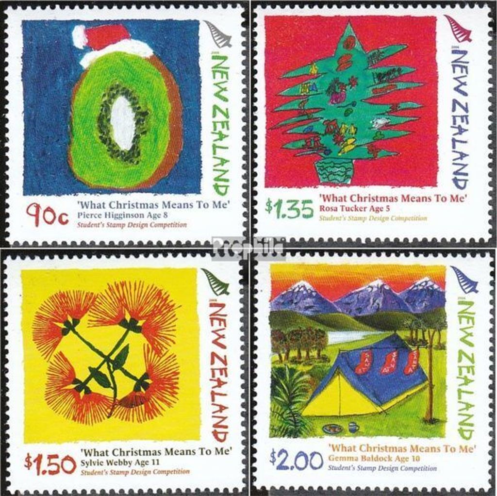 Briefmarken Neuseeland 2006 Mi 2365-2368 (kompl.Ausg.) gestempelt Weihnachten