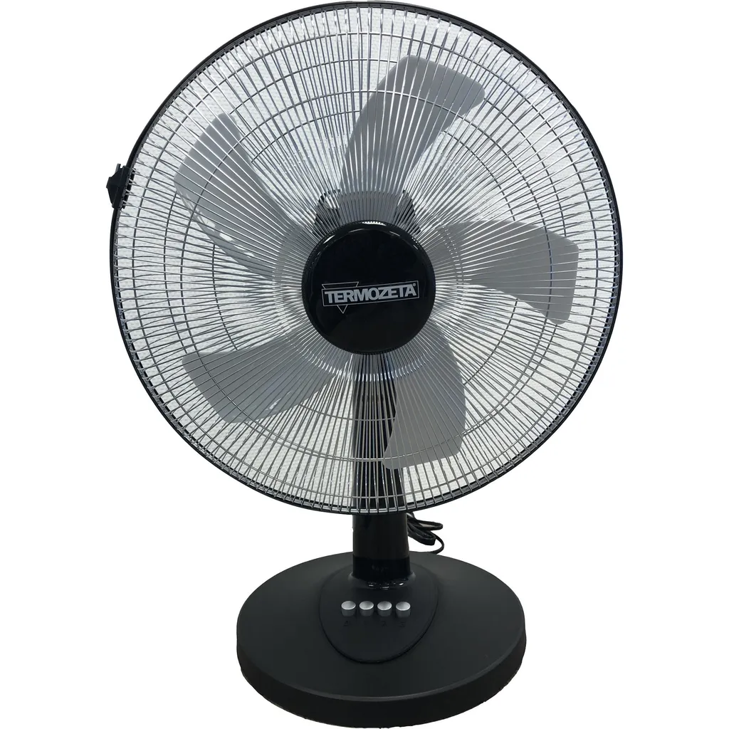 Termozeta Airzeta 40 Ventilateur à hélice noir et chrome 40cm 58,7 dB