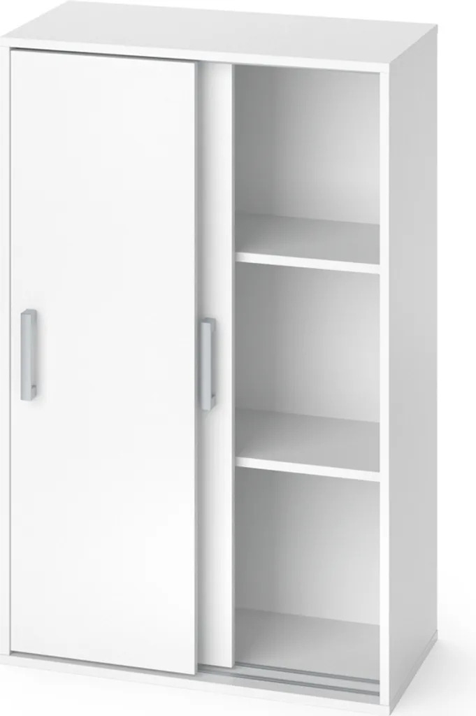 Meuble de Rangement Vicco Falk Blanc 68cm avec Étagères Réglables 30290