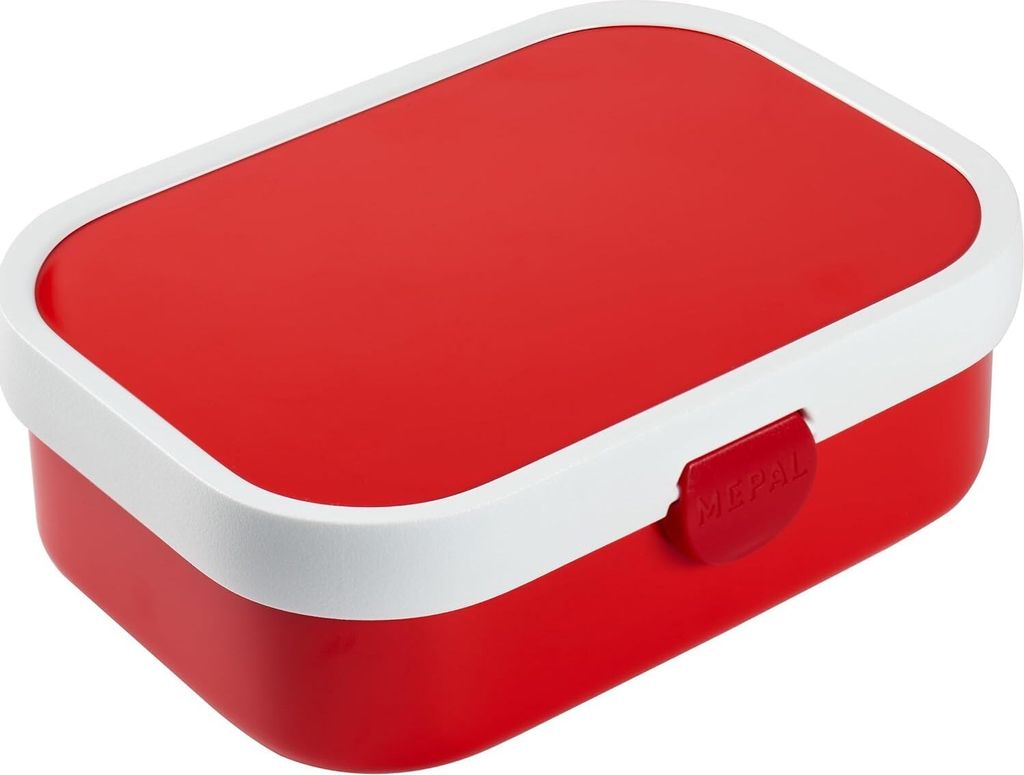 Mepal Brotdose Campus - Bento Box für Kinder - Brotdose mit Fächern & Gabel - Meal Prep Box mit Clip-Verschluss - BPA-frei & Spülmaschinenfest -...