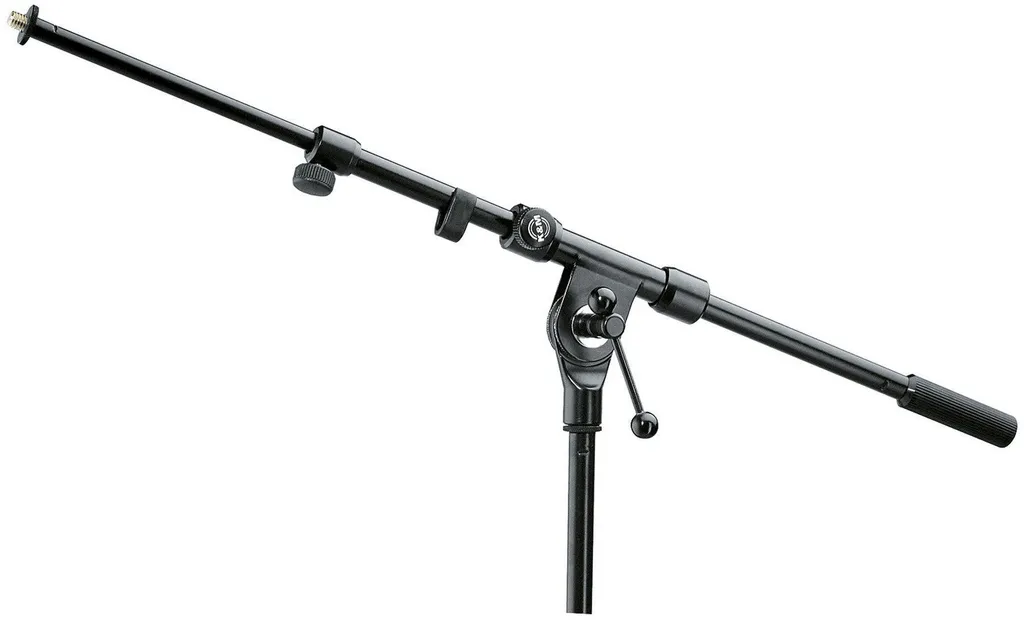 Bras télescopique K&M 211/1 pivotant en acier avec serrage sécurisé