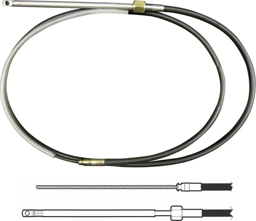 Câble Ultraflex M58 2,75m en Acier Inoxydable pour Commande à Distance
