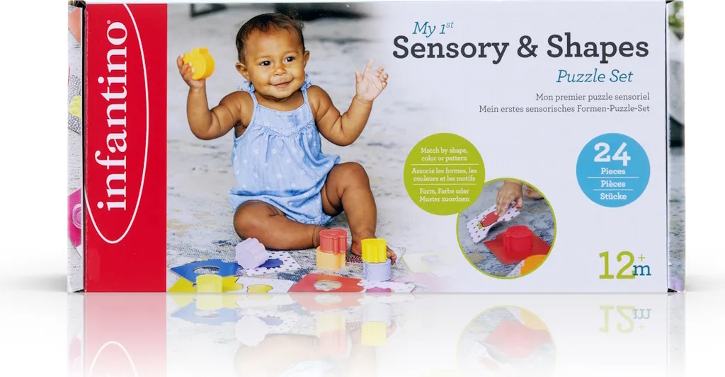 Puzzle sensoriel bébé 24 pièces My First Activity par Infantino Eveil - 6
