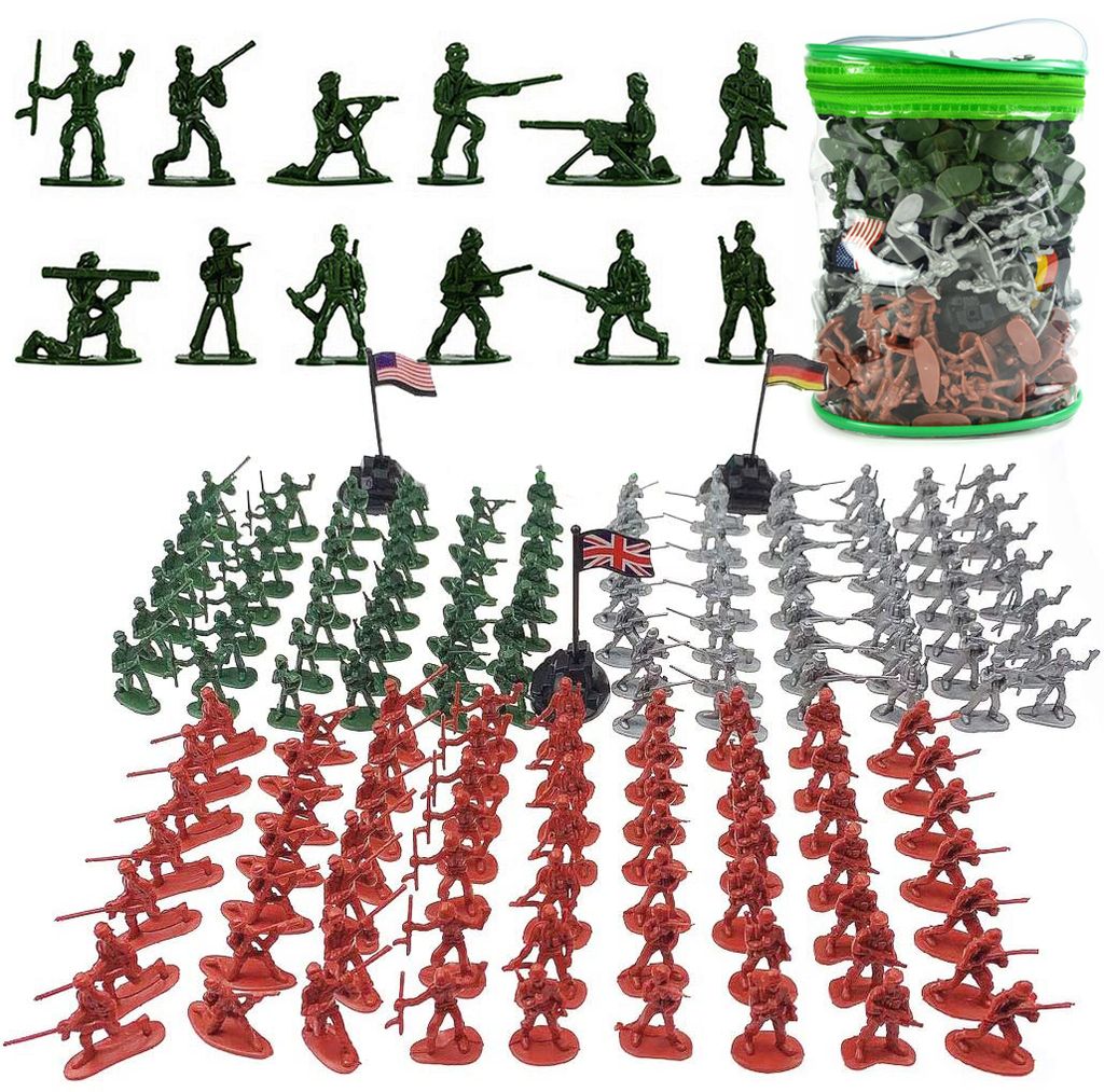 Plastikspielzeug Soldaten Figuren  10 PCS Military Model Kits Zelt grün 