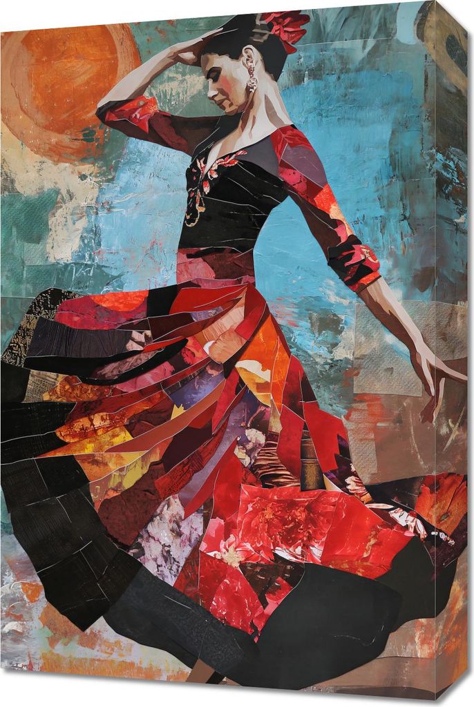 Bild 40x60cm Flamenco-Tanz