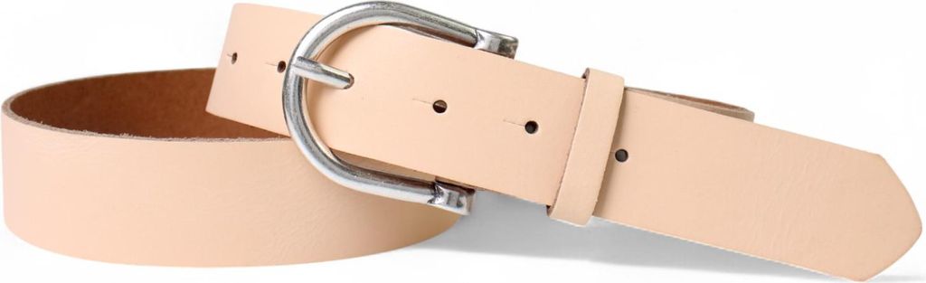 FRONHOFER Damen Ledergürtel 3,5 cm Dornschnalle Hufeisen altsilber, echt Leder