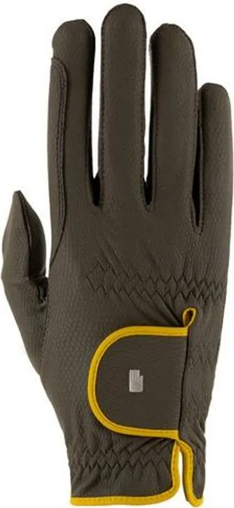 Guanti Equitazione Roeckl MALTA Cachi Senape: Pelle Sintetica ROECK-GRIP