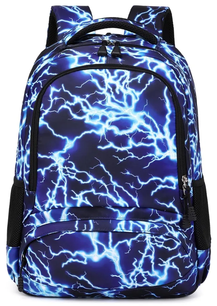 Cartable pour garçon bleu (01-Bleu) - Sac à dos école imperméable ado