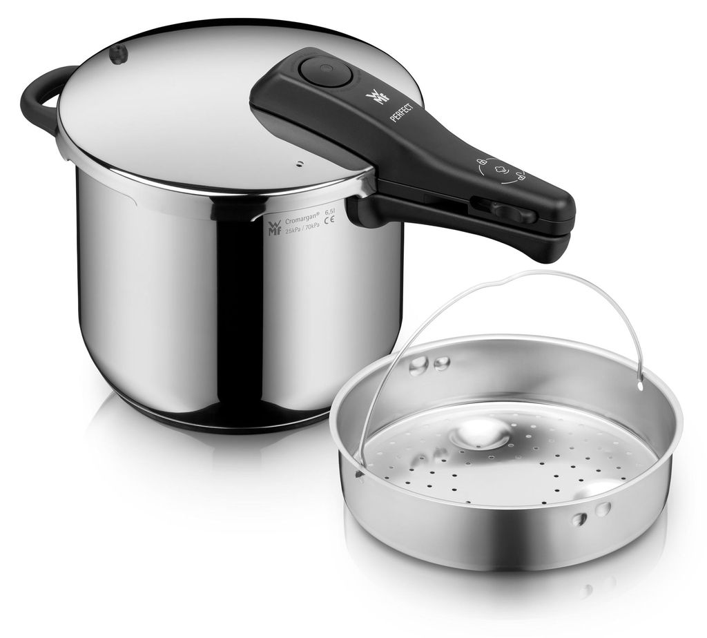 WMF Perfect One Pot Schnelltopf mit Dampfgareinsatz, 6,5 Liter