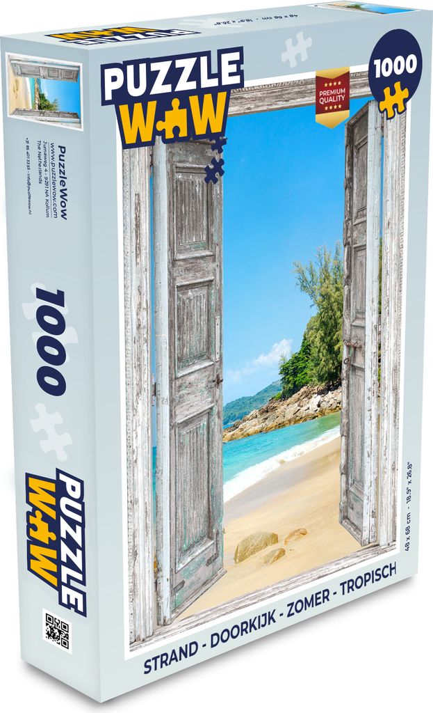 MuchoWow Puzzle 1000 Teile Strand - Ausblick - Sommer - Tropisch - Spielzeug - Alt und Jung - Spiele - Puzzeln