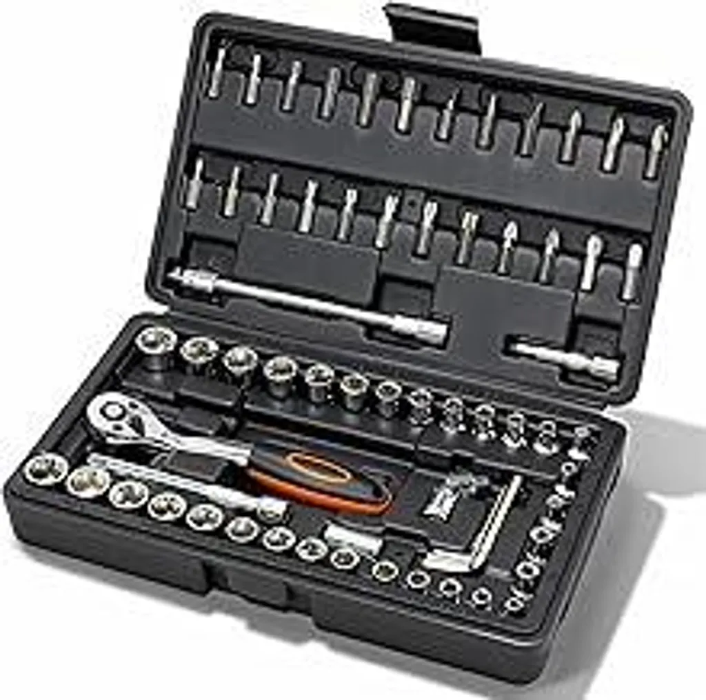 COMOWARE 69 Pz: Set Chiavi a Bussola 1/4 per Fai-da-te e Officina