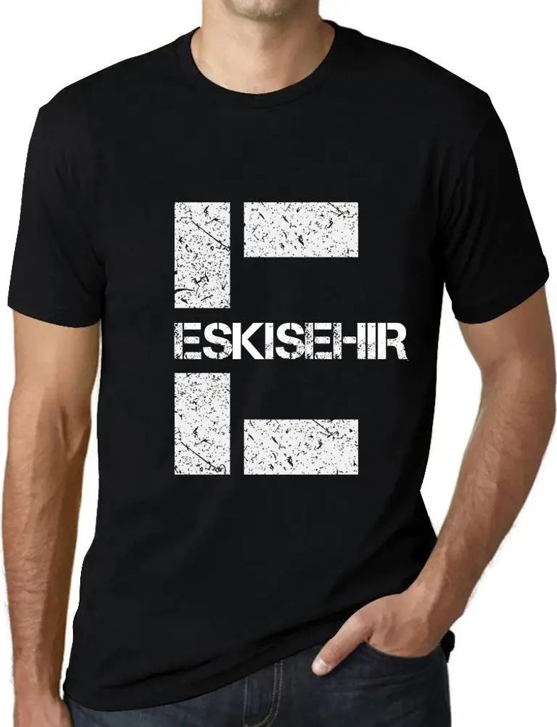 Herren Grafik T-Shirt Eskisehir Öko-Verantwortlich Vintage Jahrgang Kurzarm Lustige Druck Geburtstag Geschenk Mann