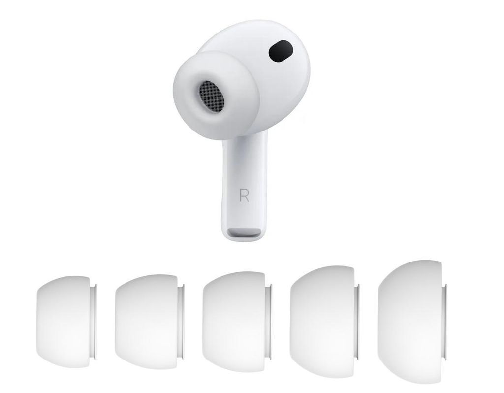 Apple AirPods Pro 3 rechts + Apple Ohreinsätze 5 Stücke – Produktbild 