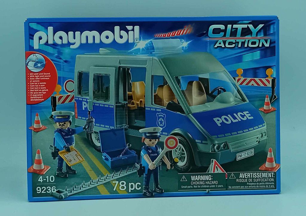 PLAYMOBIL Straßen-Patrol Set – Mit Polizist, Hund & Dieb, Perfekt Für Rollenspiele Ab 4 Jahren