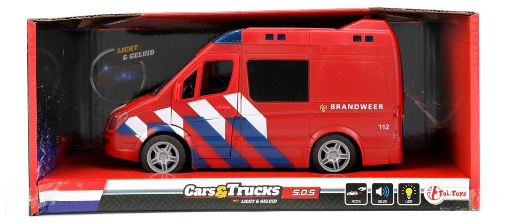 Toi-Toys Cars & Trucks Feuerwehrauto + Licht + Sound