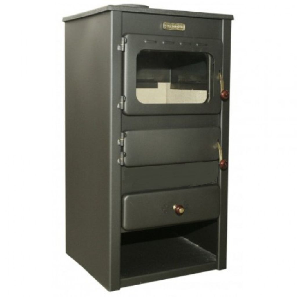 Poêle à bois en fonte Kupro Lux avec four, 8,4 kW Image du produit 