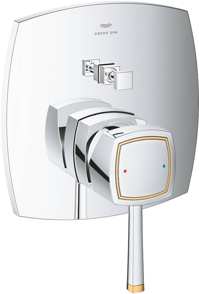 GROHE Einhand-Wannenbatterie Grandera 24260, Fertigmontageset für Rapido SmartBox, chrom/gold