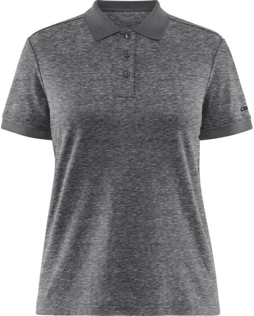 Craft Core Blend Polo Shirt Damen dunkelgrau melange Gr L